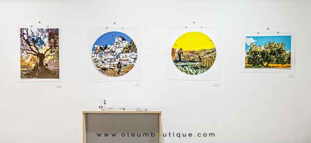 Olivos en la Exposición de Isabel Lozano Artista Visual en Úbeda
