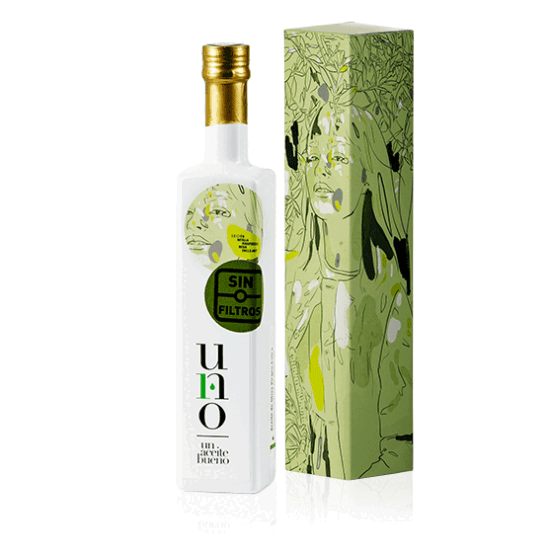 UNO Sin Filtros Aove Premium. Un aceite bueno. Con estuche para regalo. 500 ml.